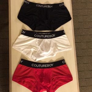 COUTUREBOY - 3 Pairs Briefs Semi See Through